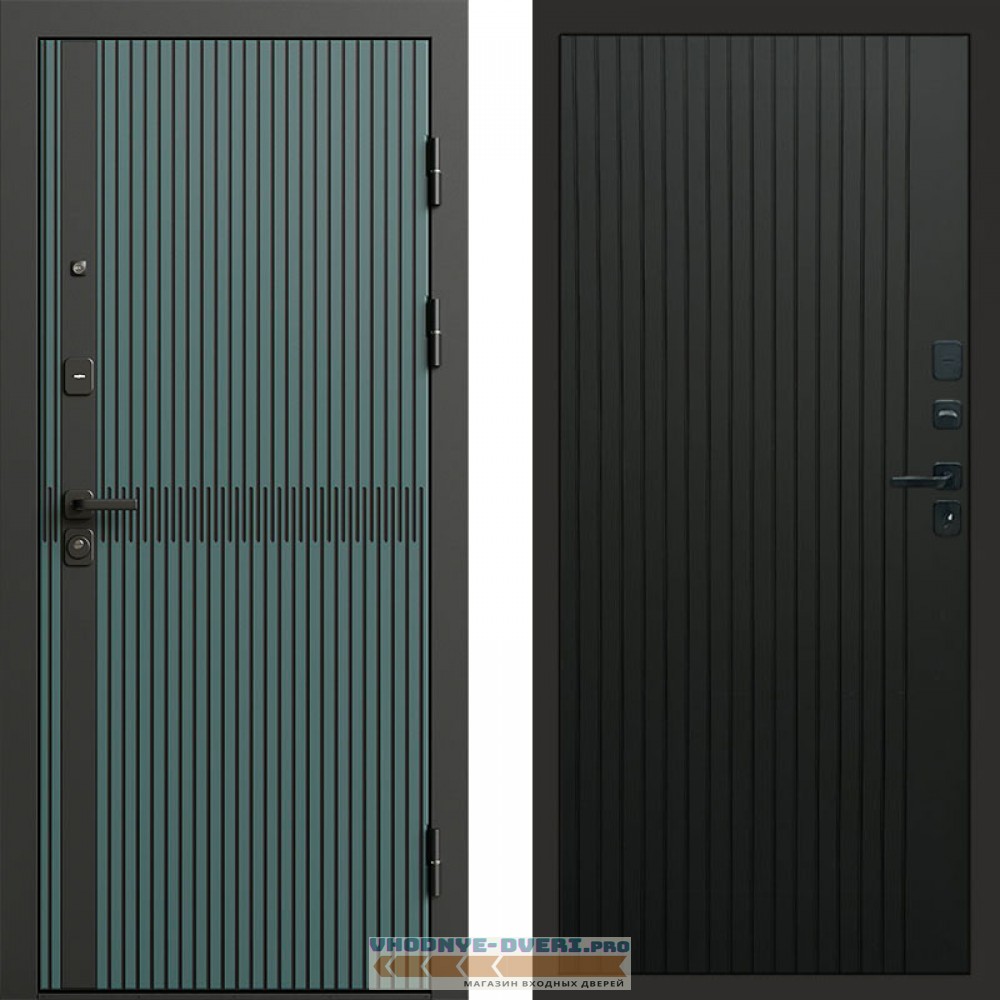 Termo Door ГРАУНД Velutto Verde Бетон Flat Черный кварц